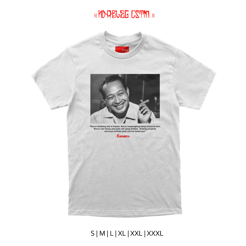 kaos tokoh soeharto combed 24s