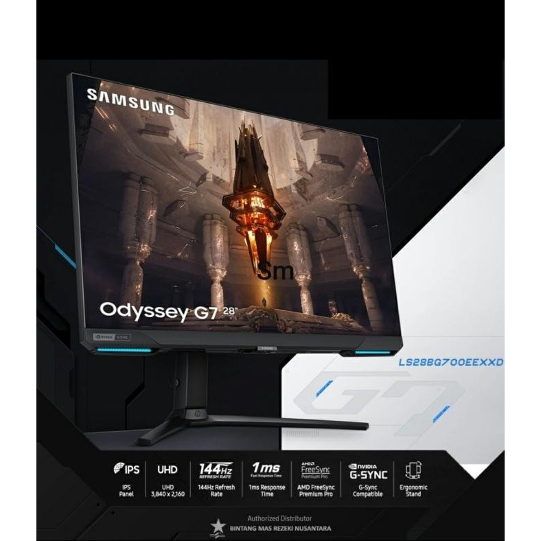 MONITOR SAMSUNG Odyssey G7 G70B 28&quot; LS28BG700 Flat IPS 4K 144hz 1ms