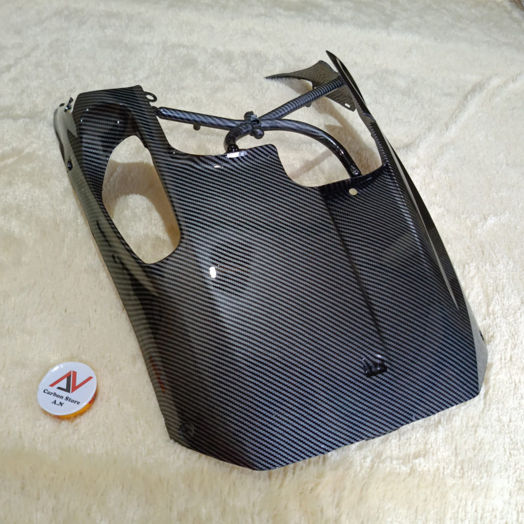 Dek Kolong Mio Smile Sporty Full Carbon Celup - Karbon WTP