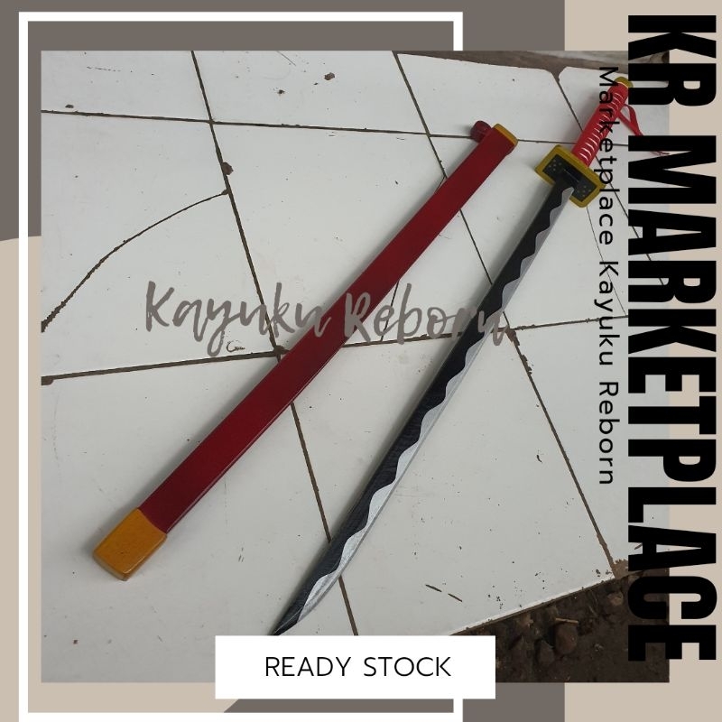 mainan pedang kayu plus sarung Shunsui kyouraku anime bleach