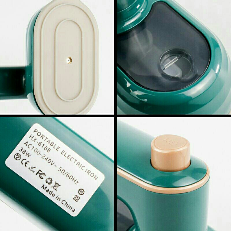 Setrika Pakaian Uap Mini Steamer Ironing Handheld 50 ml hx-6168 Green