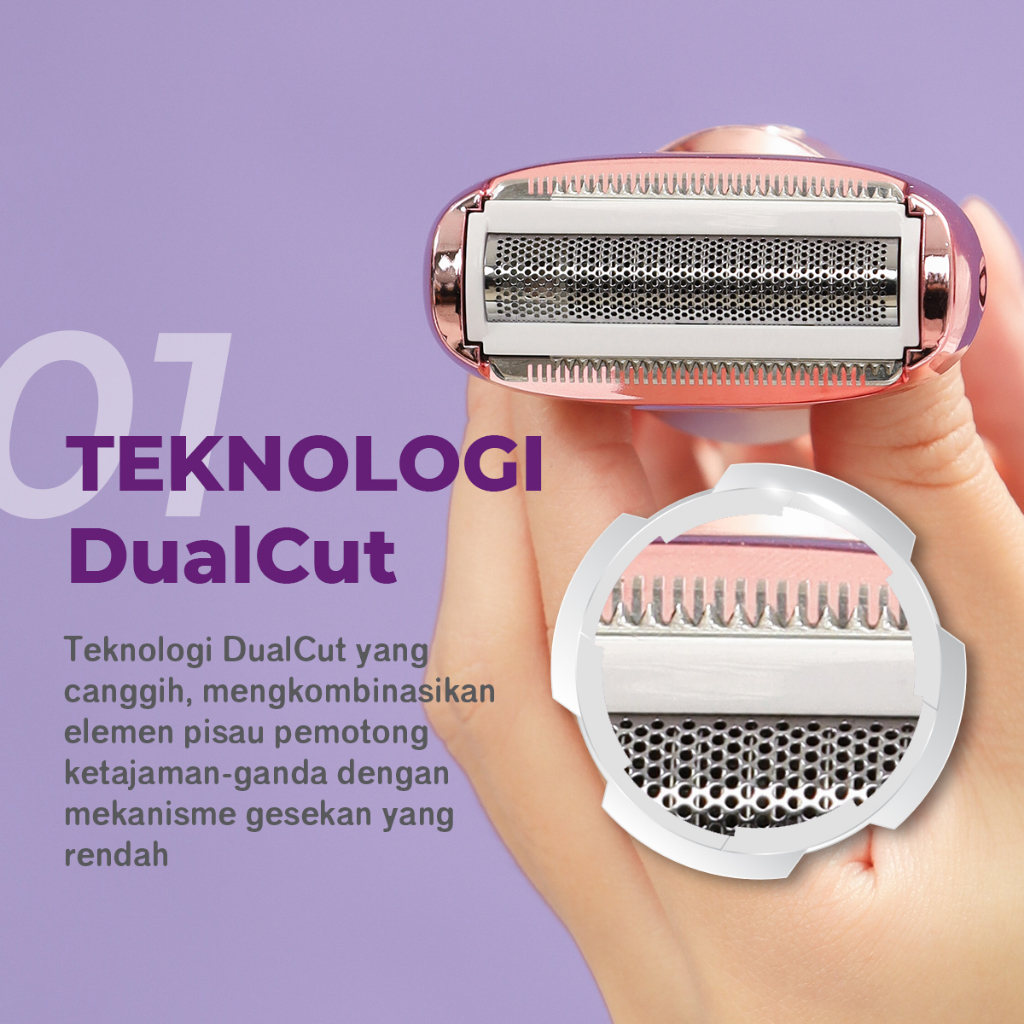 MARSKE - SONAX LADY SHAVER | ALAT CUKUR ELEKTRIK / SHAVER WANITA MISS V, KEMALUAN, KETIAK, TANGAN, DAN KAKI