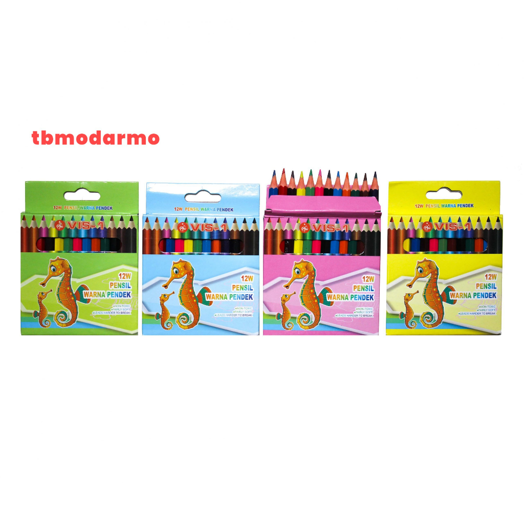 Tbmo VIS-1 Pensil Warna 12W Pendek