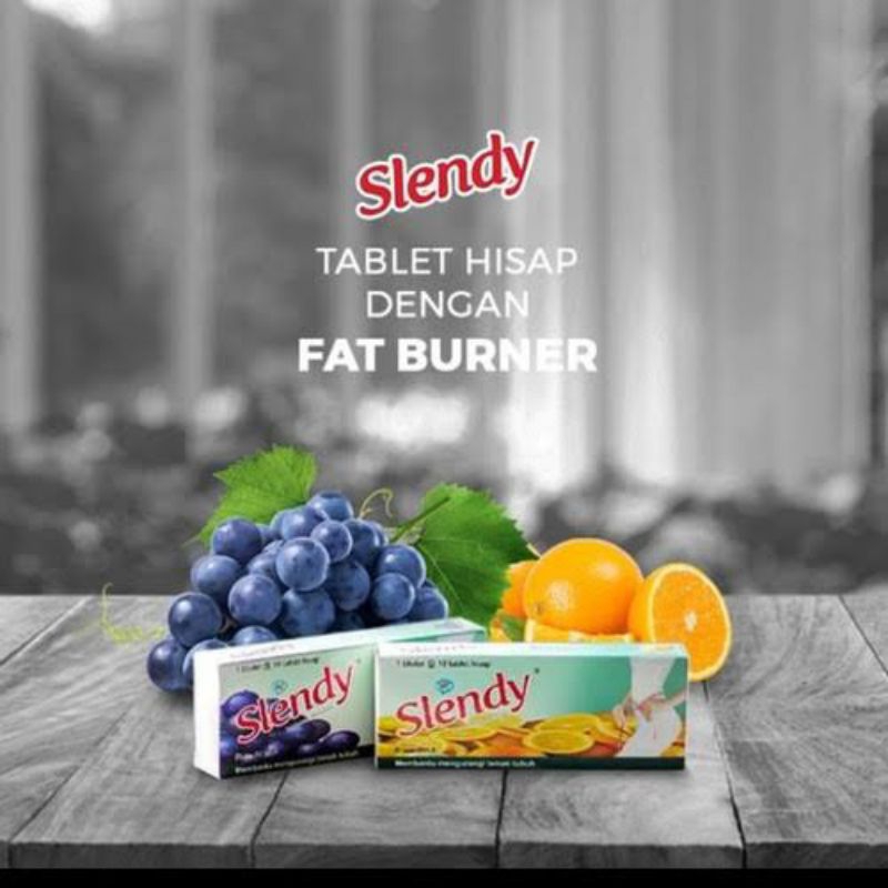 SLENDY PERMEN DIET MEMBANTU MENGURANGI LEMAK TUBUH RASA JERUK PER BOX