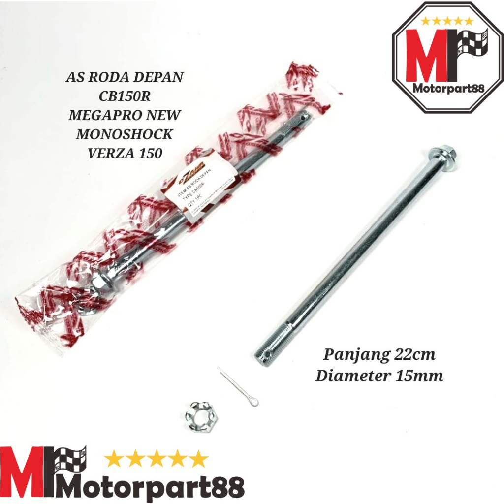 AS RODA DEPAN CB150R MEGAPRO NEW MONOSHOCK VERZA 150 OZAWA