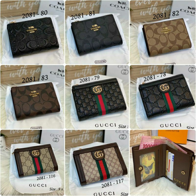 Dompet Lipat uchi 2081 Mini Kombi Zipper New Motif Winter Free Box Import Semprem