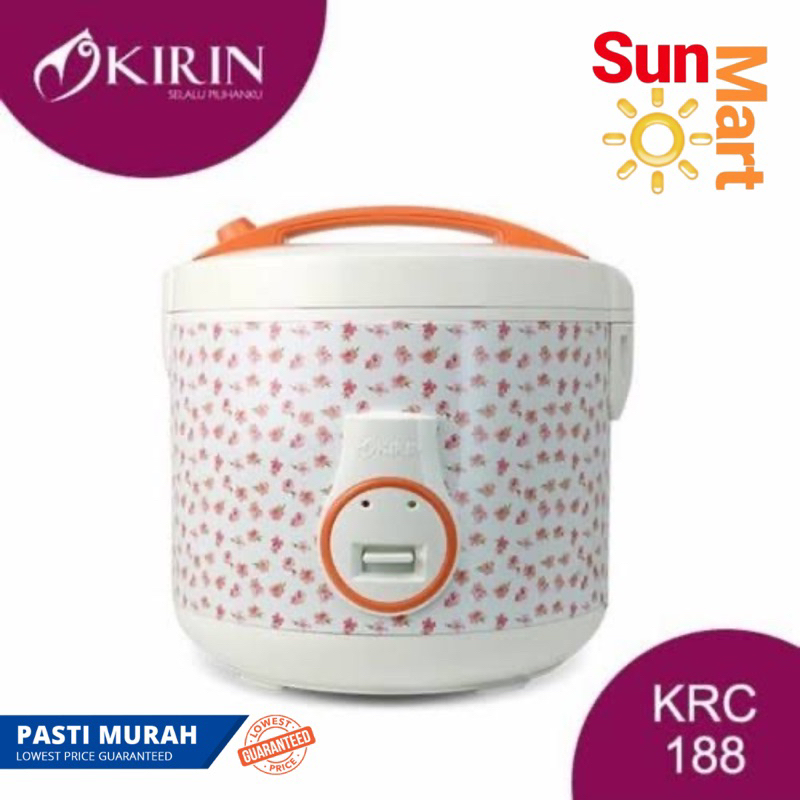 KIRIN Rice Cooker Extra Besar 3 Liter KRC-188WH Magic Com Jumbo Kirin KRC 188