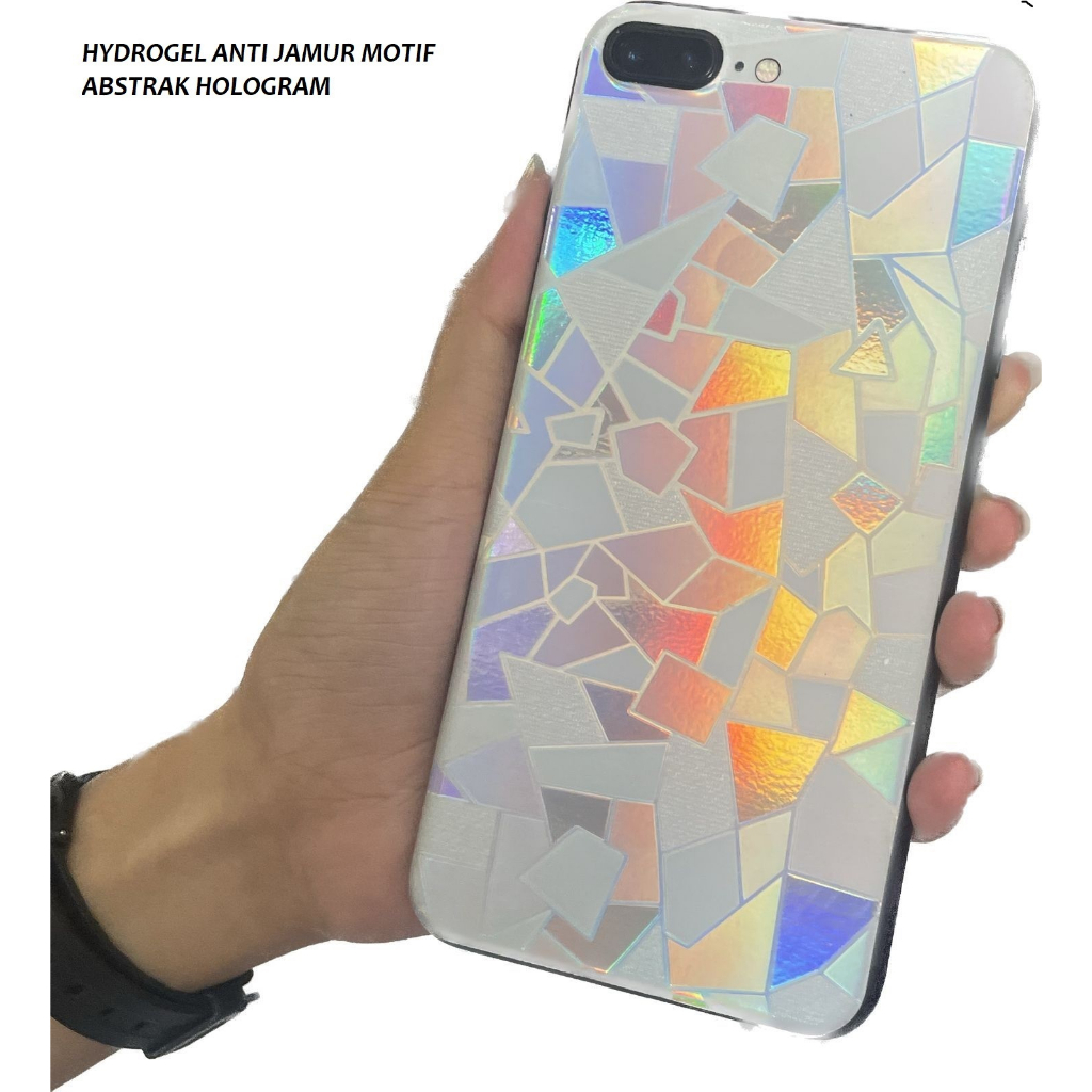 INFINIX SMART 7 SMART 6 SMART 6 NFC SMART 6 HD SMART 6+ Anti gores belakang skin ABSTRAK AURORA garskin motif 3d transparan anti jamur pelindung belakang SMART 6 PLUS