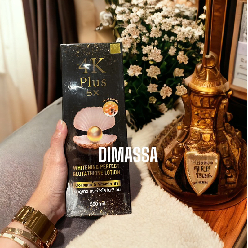 [ 4K PLUS LOTION ] 4K PLUS 5X WHITENING PERFECT GLUTATHIONE LOTION 500ML
