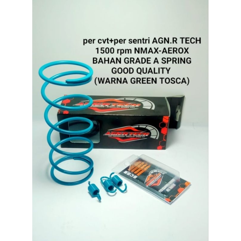 PER CVT RACING+PER SENTRI1500 RPM- AGN.R TECH (TOSCA) NMAX-AEROX-LEXI HIGH PERFORMANCE HIGH QUALITY SPRING GRADE A+