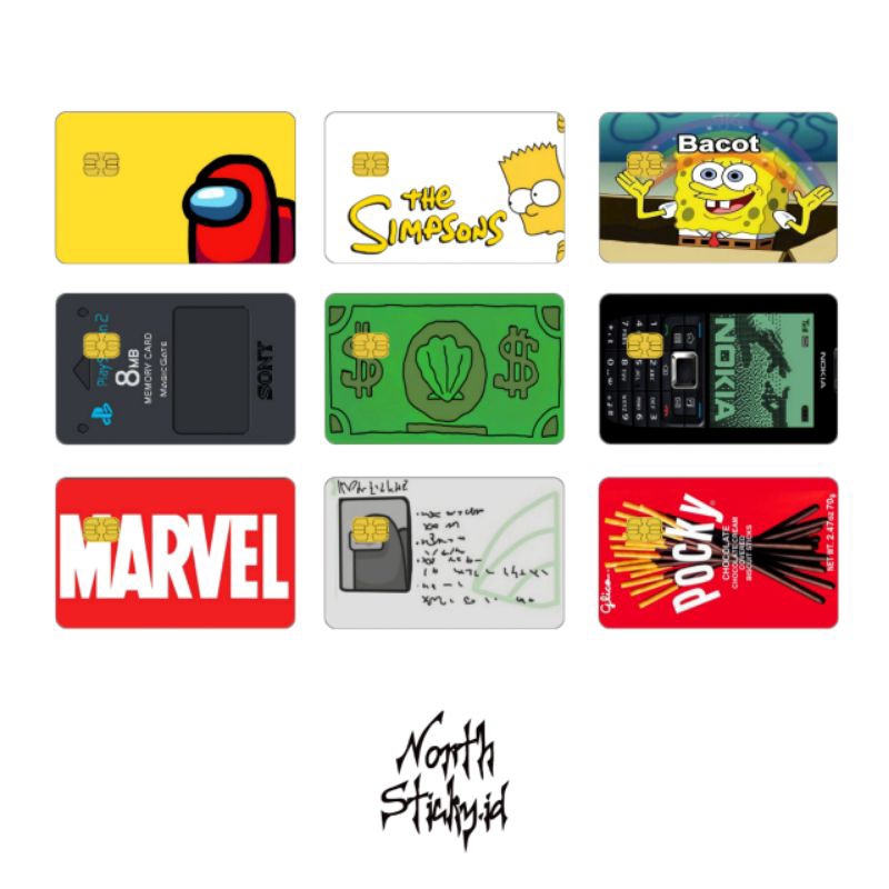 

SKIN CARD / STICKER ATM || CATALOG 3|| NORTHSTICKY.ID
