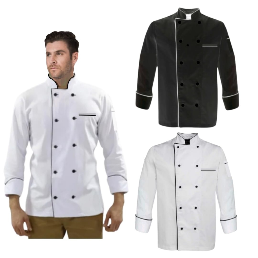 Chef Jacket/Baju koki lengan panjang