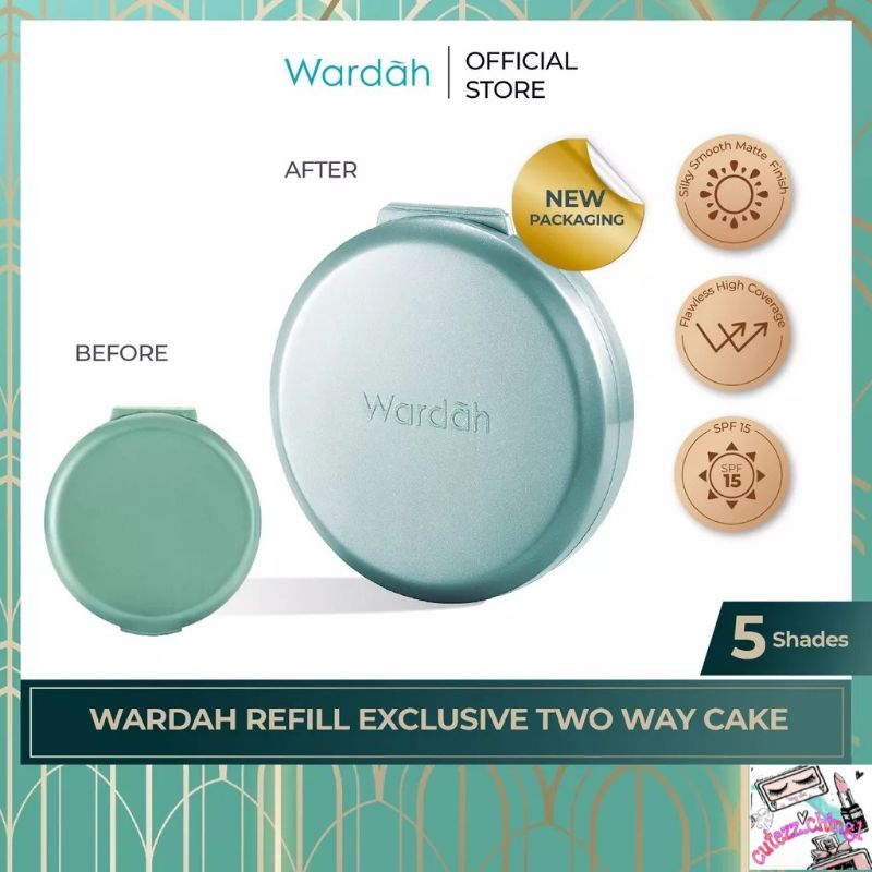 ☃️Cutezz_Ching1☃️Wardah Refill Exclusive Two Way Cake