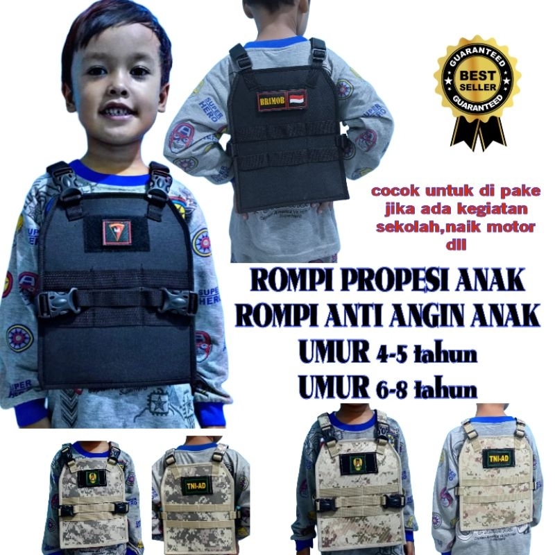 Rompi bodyvest anak rompi propesi anak rompi motor anak