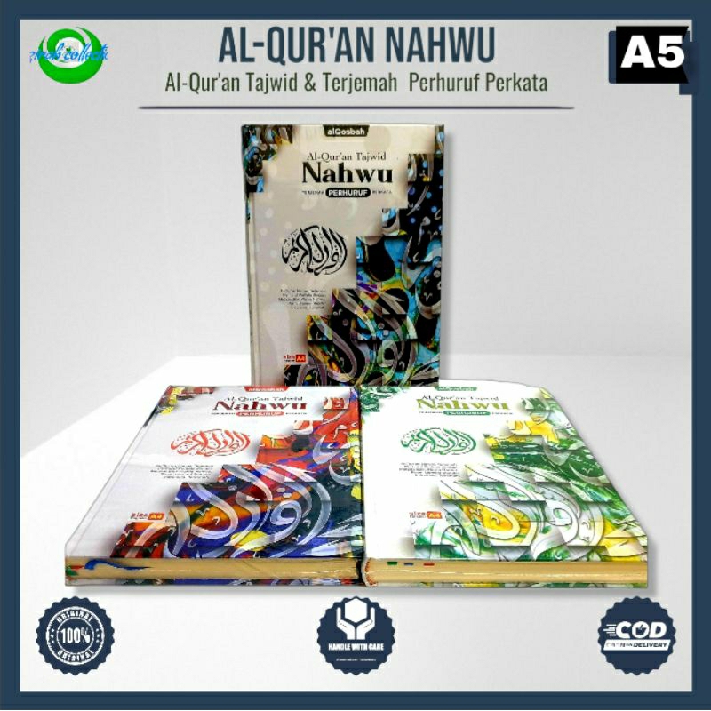 AL-QUR'AN NAHWU TERJEMAH TAJWID PER HURUF  PERKATA A5