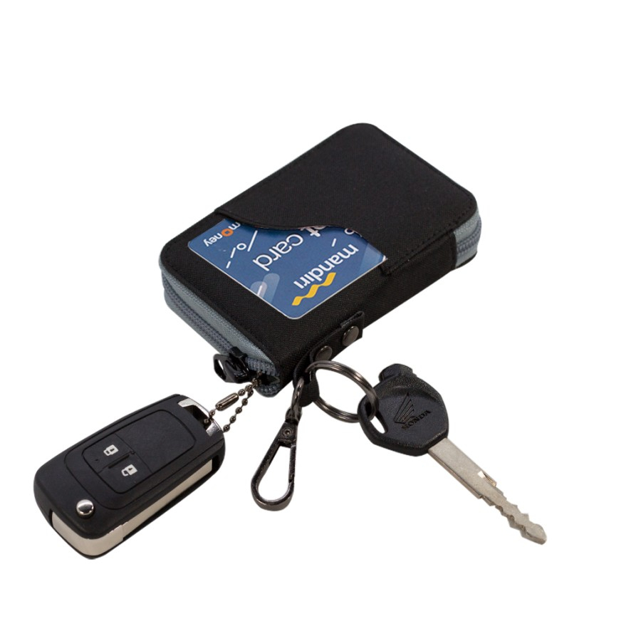 Dompet STNK Zipper Resleting Gantungan kunci keyless smartkey mobil motor waterproof DS 90