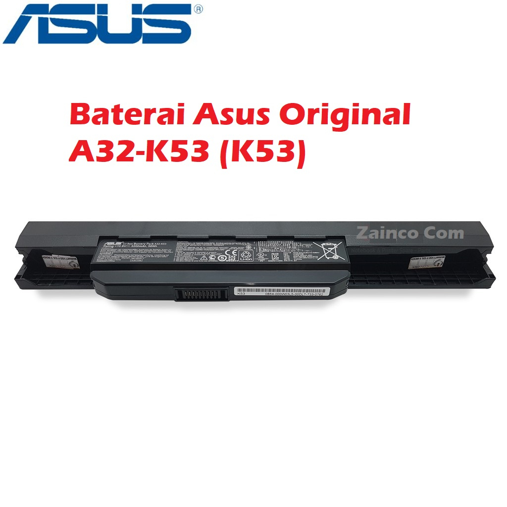 ORIGINAL BATERAI ASUS  A32-K53 K53 A43S A44H X44H X43U K43U K53 A43U A43SV X43 X44A A53 X53 X54 A83 X84 A32-K53 A43 A43JC A43U A43S A43SV A43JN A53 K43S K43TA K53U K53S K53JC K53SE K53SJ ORIGINAL, ASUS A43, A44, A53, A54, X43, X44, K43, K53, X53, X54