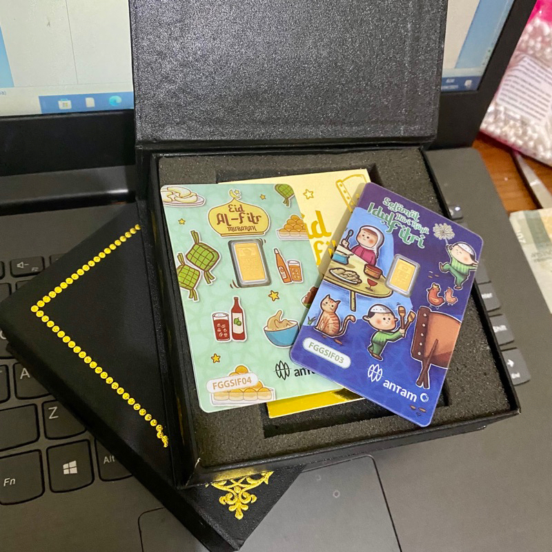 antam gift series lebaran idul fitri 0.5 dan 1 gram