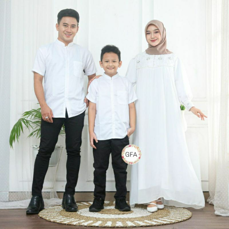 SET FAMILY RAYA SERIES TERBARU / BAJU COUPLE KELUARGA LEBARAN / SARIMBIT GAMIS SERAGAM MUSLIM AYAH IBU ANAK BAHAN BERKUALITAS MAXMARA PREMIUM ADEM TEBAL MEWAH MODERN KEKINIAN