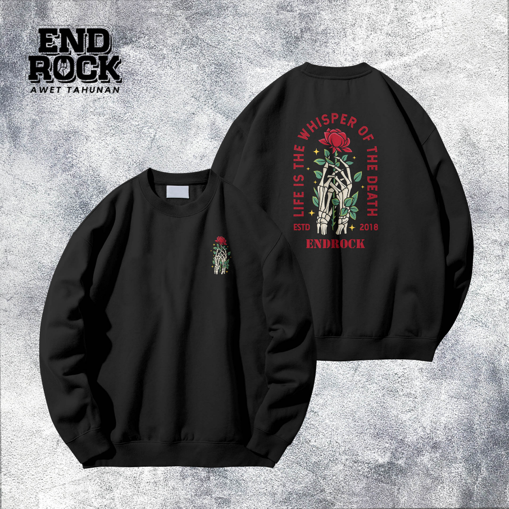 Crewneck Original Endrock Tema Roses Of The Dead DTFS155