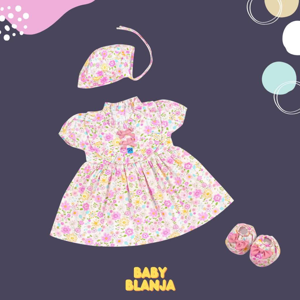 Dress Bayi Perempuan 3 6 Bulan Anissa