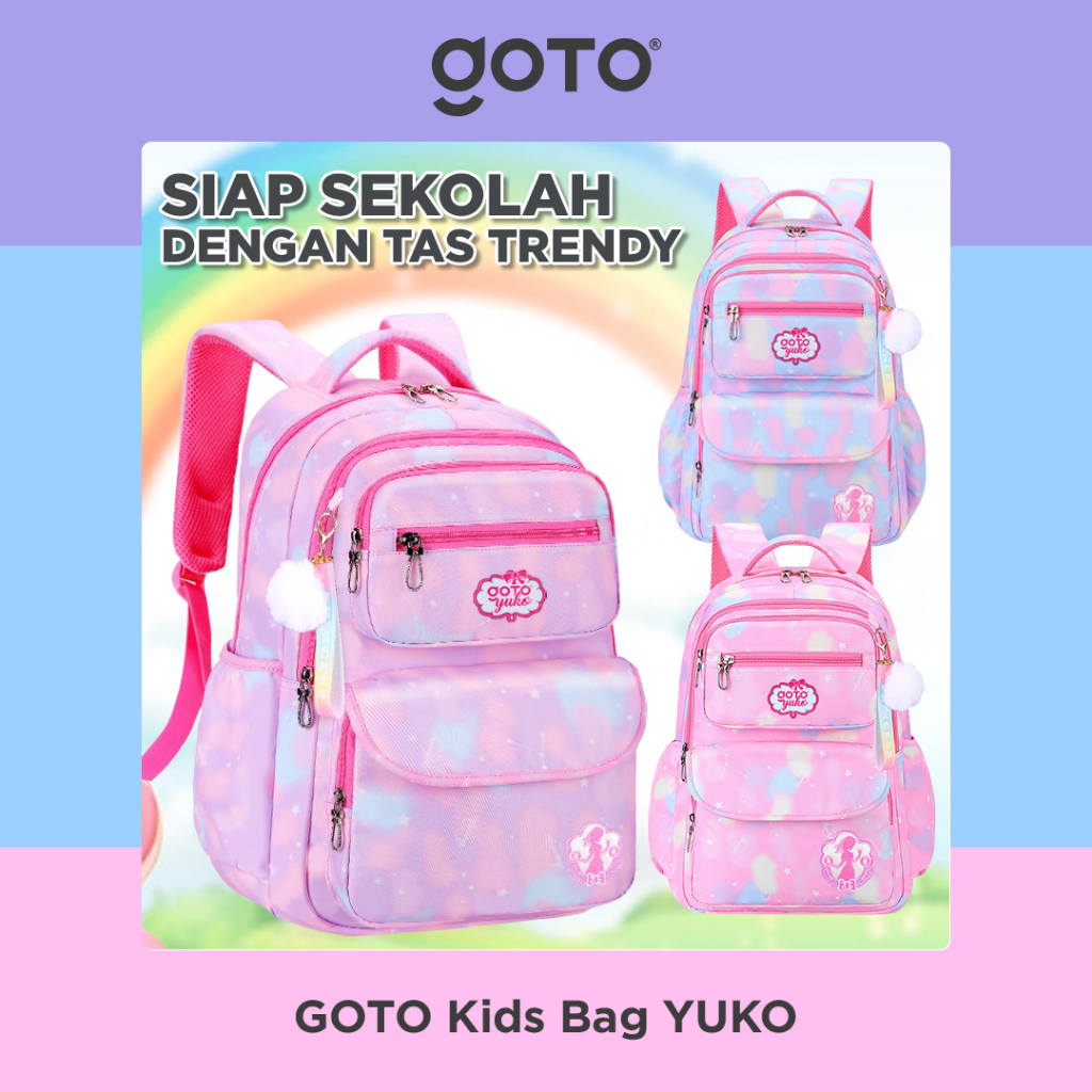 	 Goto Yuko Kids Bag Backpack Ransel Tas Sekolah Anak TK SD Multifungsi	