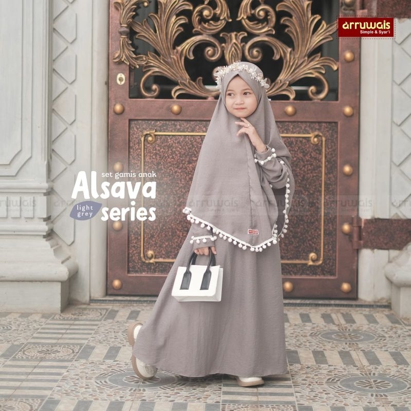 gamis syari anak alsava series