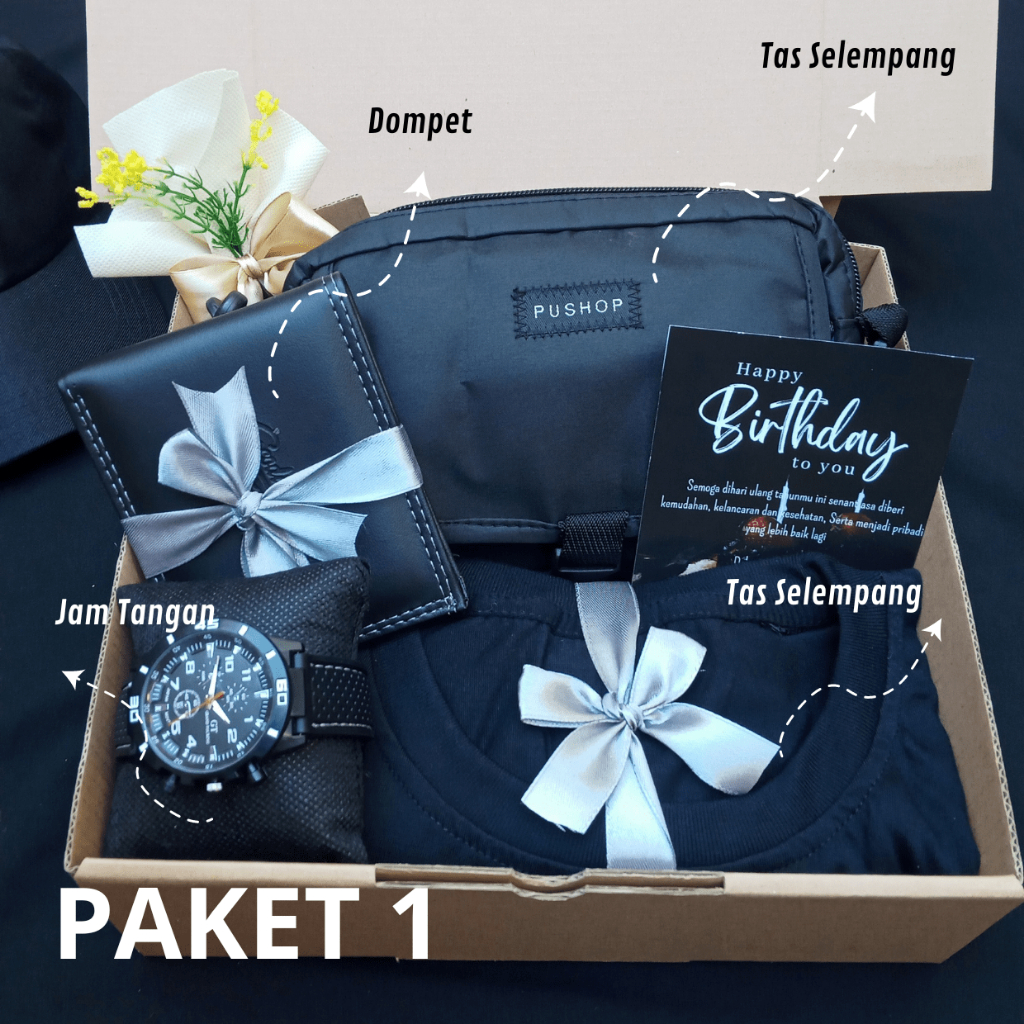 Hampers Kado Cowok Ulang Tahun Hadiah Wisuda/ Kado Anniversary/ Kado ValentineDay/ Kado Pernikahan