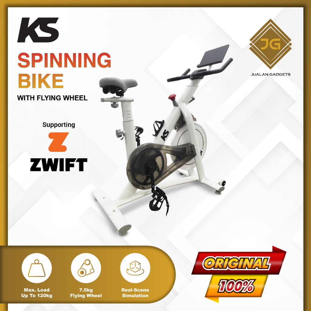 KS Spinning Bike With Zwift APP - Sepeda Statis Garansi Resmi