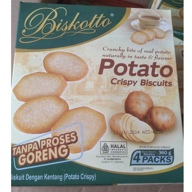 

Biscotto Potato Crispy 360gr /Biscuit Gift Pack Lebaran