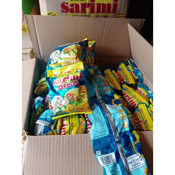 SARIMI GELAS 1 RENCENG ISI 10 PCS MIE INSTAN MI GELAS [SWEETSPACE]