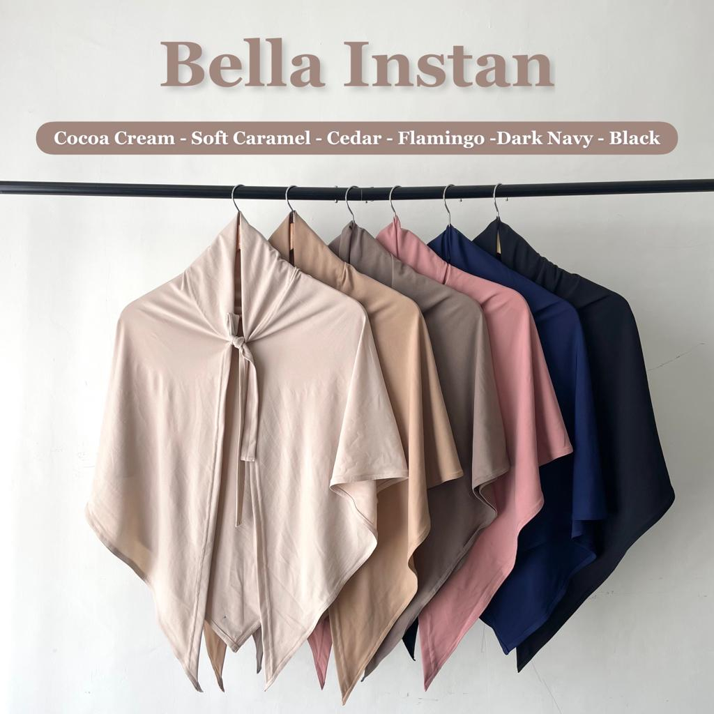 Bella Instan Pashmina dan Square | Hijab Pashmina Segiempat Instan Tali Bahan Jersey by Yeppushop