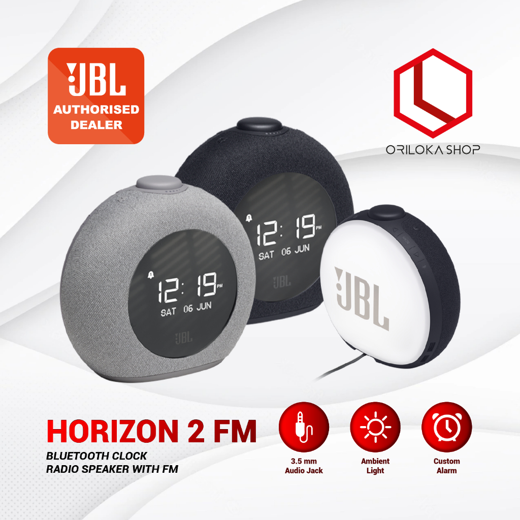 JBL Horizon 2 Speaker Bluetooth FM Radio &amp; Clock - Garansi Resmi IMS