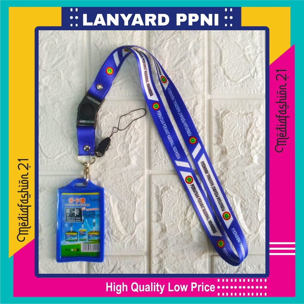 

PPNI (PERSATUAN PERAWAT NASIONAL INDONESIA) Lanyard Tali Gantungan ID Card Free Strap Gantungan HP/Flashdisk