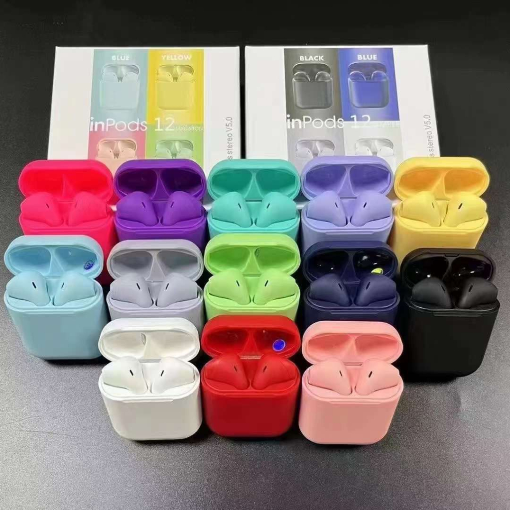 Inpods 12 Macaron Headset Bluetooth Warna Macaron Wireless Inpods i12