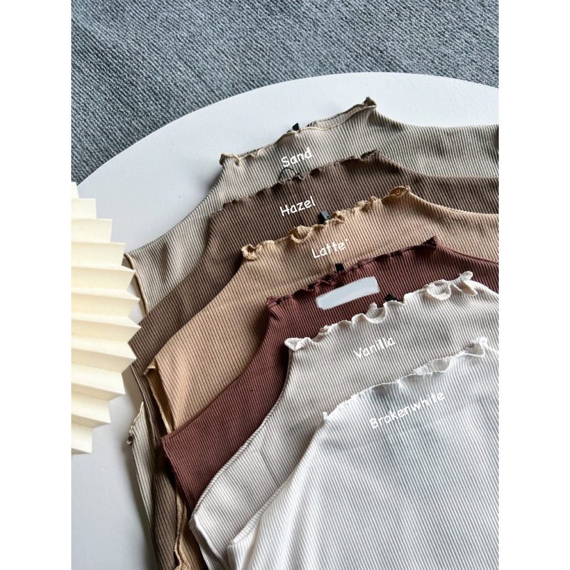 manset tanpa lengan - inner knit amara sleevless by gazoutfit