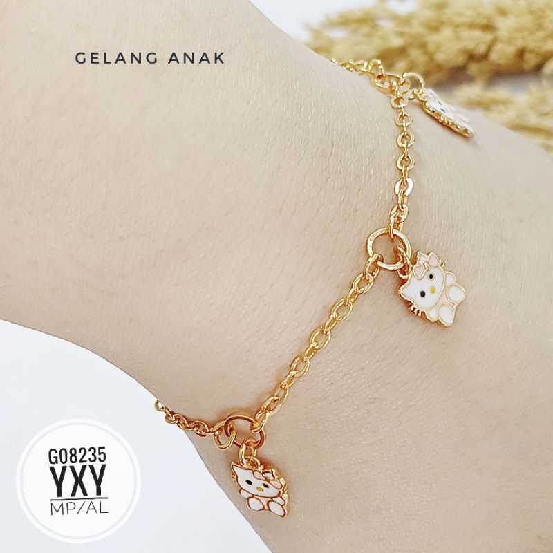 Gelang yaxiya anak hellokitty gold G08235