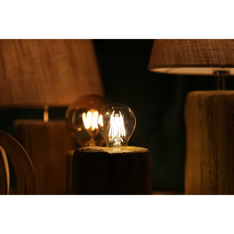 Lampu Pijar Filamen Bohlam Edison Dimmable 4W Warm White Lampu Hias Desain Dekorasi Vintage Transparan