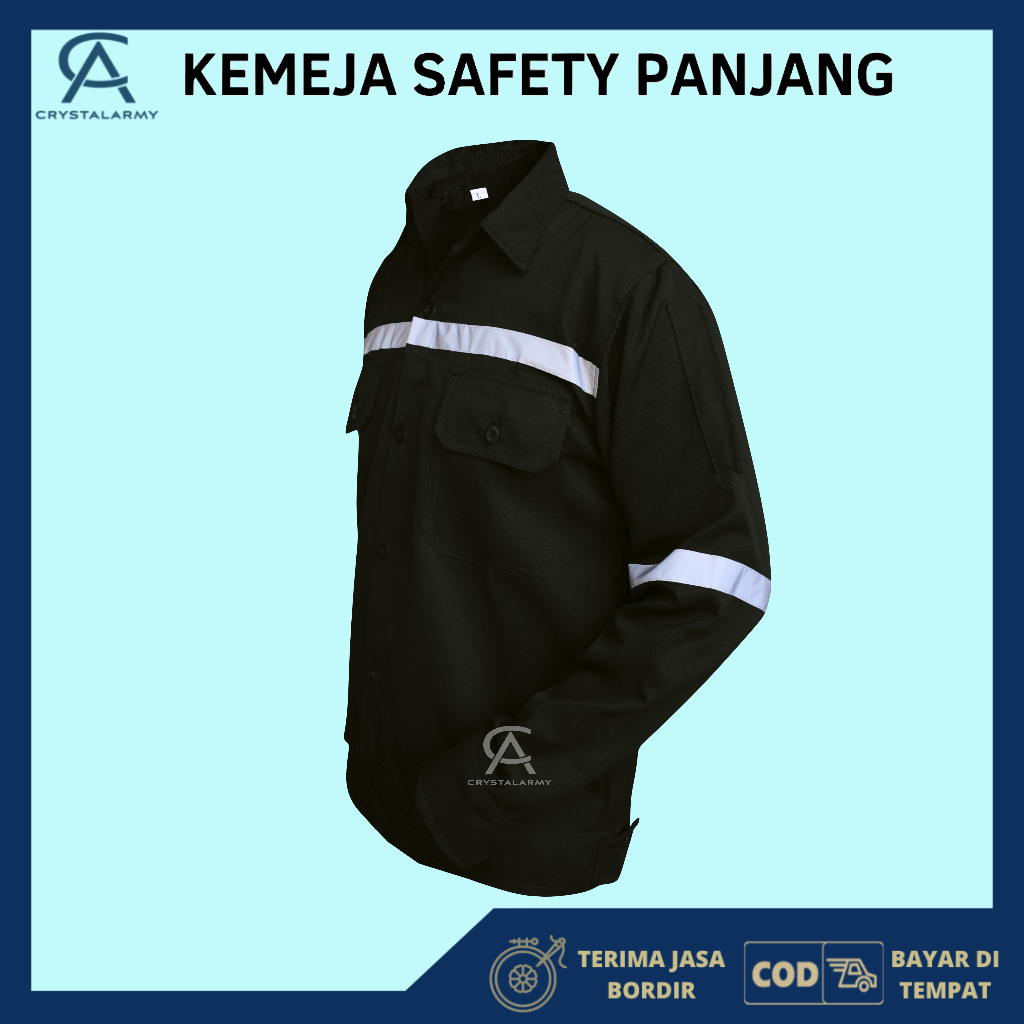 Katelpak Wearpack Safety Atasan Kemeja Kerja Atasan Katelpak Potongan Setelan Dengan Scotlight Panjang