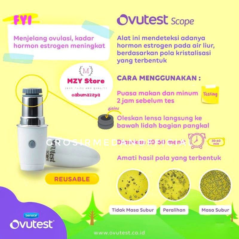 OVUTEST SCOPE HANYA DENGAN AIR LIUR - TEST KESUBURAN MEMAKSIMALKAN KEHAMILAN