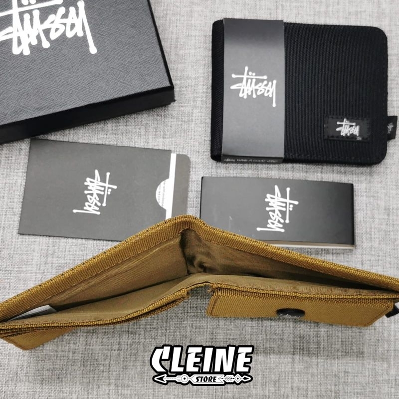 Dompet Pria Stussy Wallet 3 Model Fullset