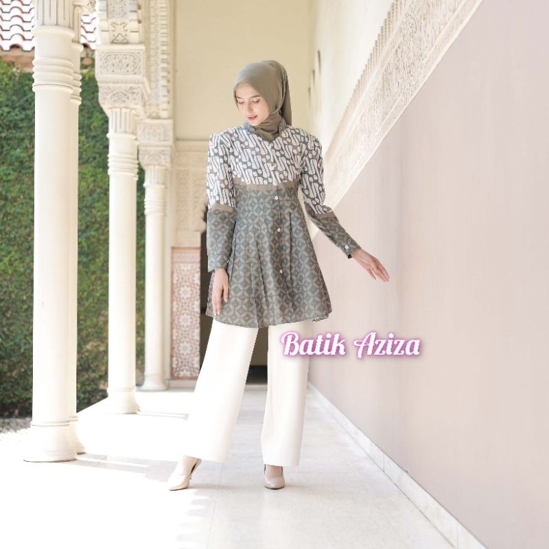 Tunik Batik Wanita Motif ParangAyu by Batik Aziza