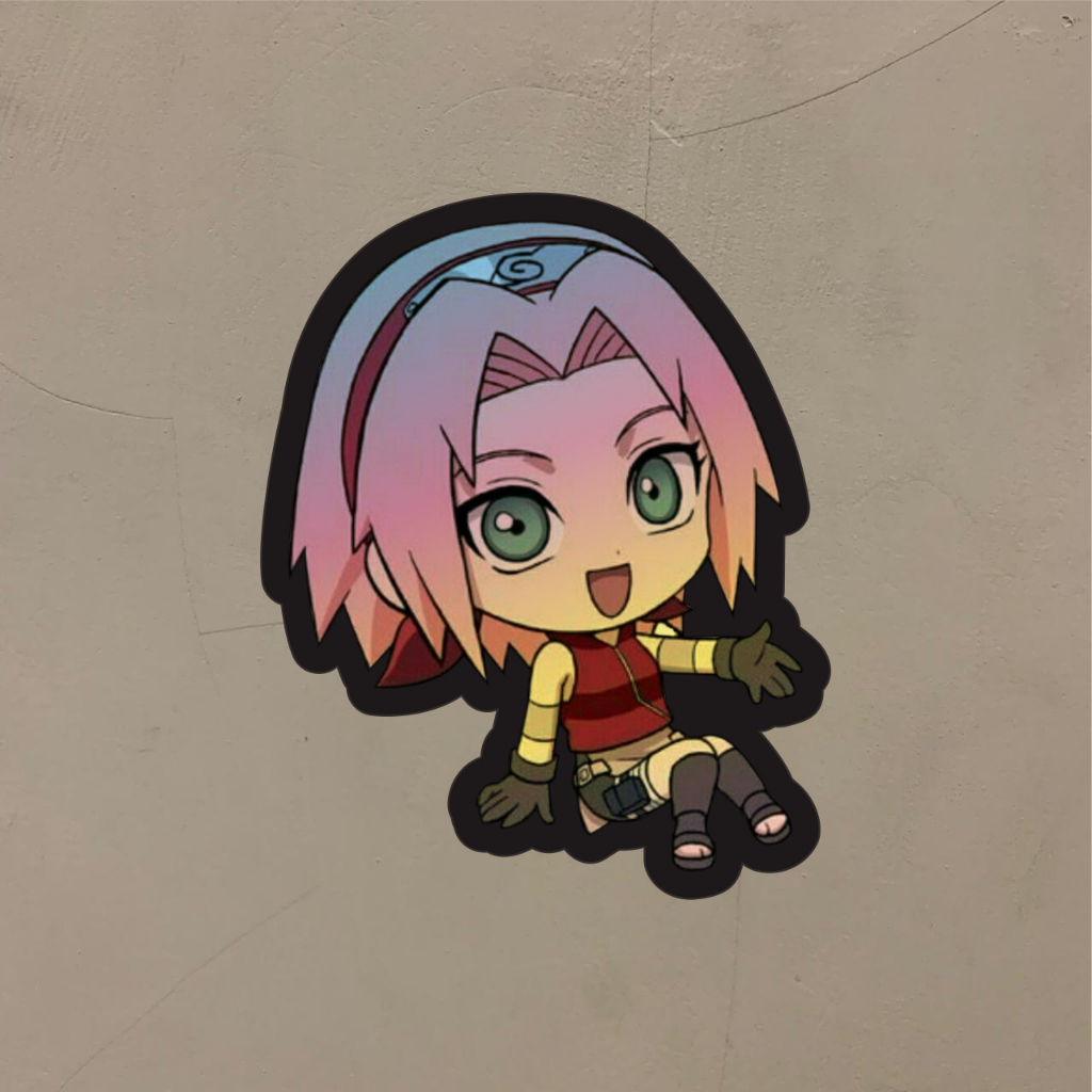 

Stiker Anime Hologram Haruno Sakura Chibbi Naruto Shipuden Case Hp dan Laptop 7 Cm