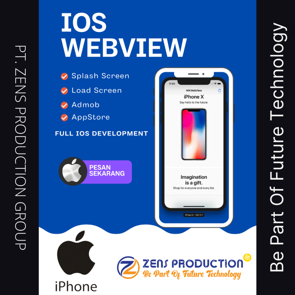 Jasa Pembuatan Aplikasi Mobile - IOS Webview Developer