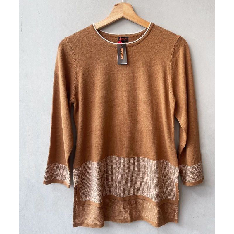 Amelie knit Hi low blouse
