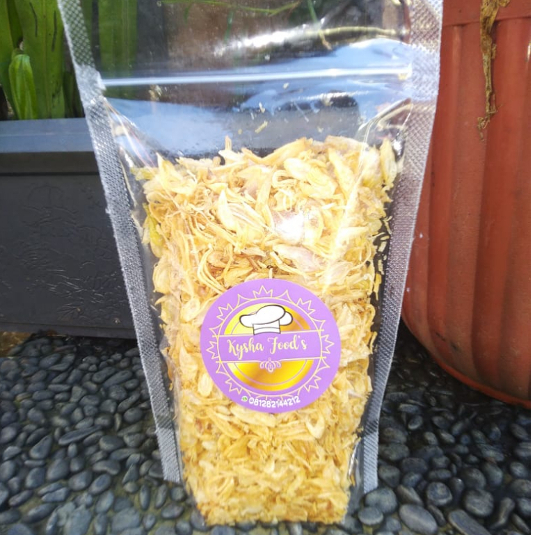

Bawang goreng sumenep renyah kemasan 100gram