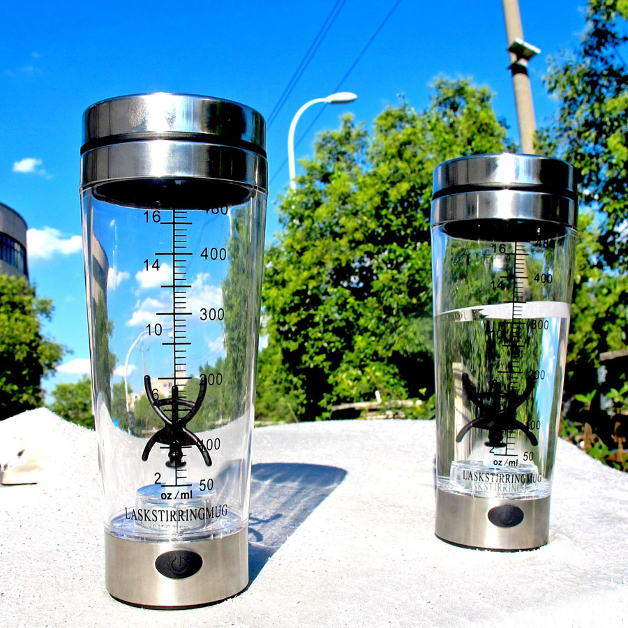 Botol minum portable shaker elektrik 480ml electric portable protein aduk susu bayi minuman bartende