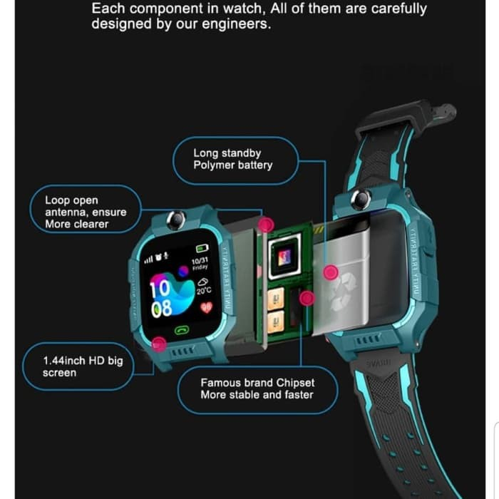 Q12 / Q19 Kids Smartwatch With Camera Jam Pintar Anak - Anak Anti-Lost Kids Smart Watch Waterproof