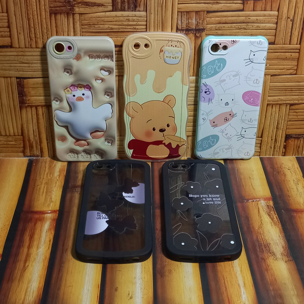 Case Vivo 1808 1812 Softcase Motif Black Flower Vivo Y81 Y81i