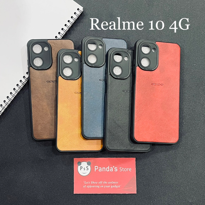 Leather Case Realme 10 Softcase Kulit Elegan Casing Slim Fit